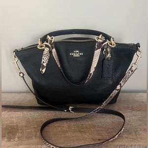 Coach Kelsey Snakeskin Satchel